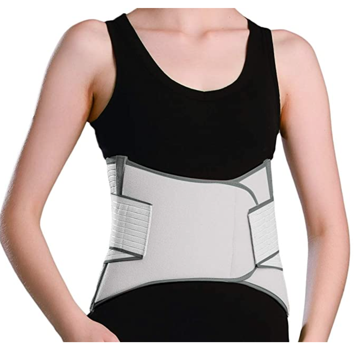 Faja Soporte Sacro Lumbar, Cómoda y Transpirable, Doble Presurización Cinturón de Faja Ortopedica Lumbar con Correas de Compresión Ajustables, Adecuado para Aliviar el Dolor en la Espalda Baja y Ciática Talla M