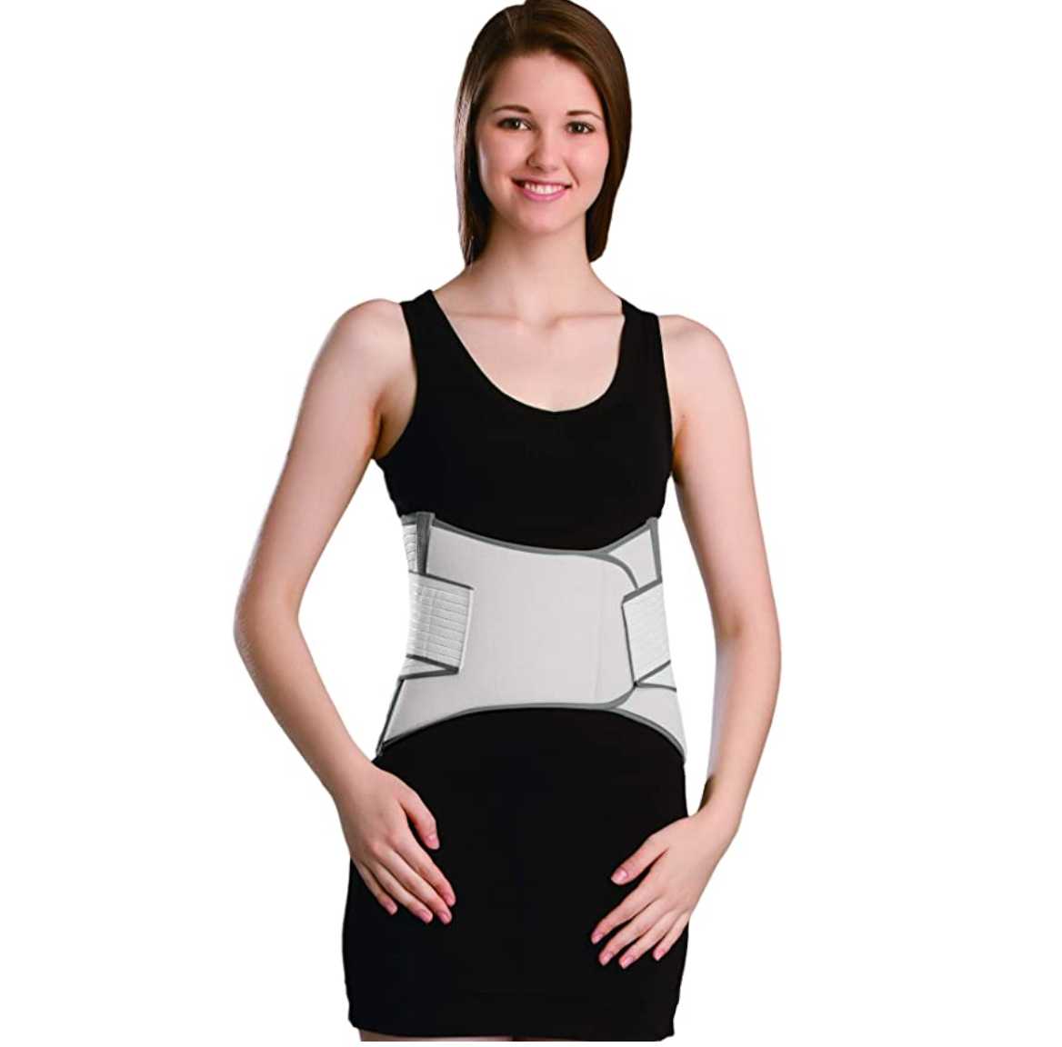 Faja Soporte Sacro Lumbar, Cómoda y Transpirable, Doble Presurización Cinturón de Faja Ortopedica Lumbar con Correas de Compresión Ajustables, Adecuado para Aliviar el Dolor en la Espalda Baja y Ciática Talla M