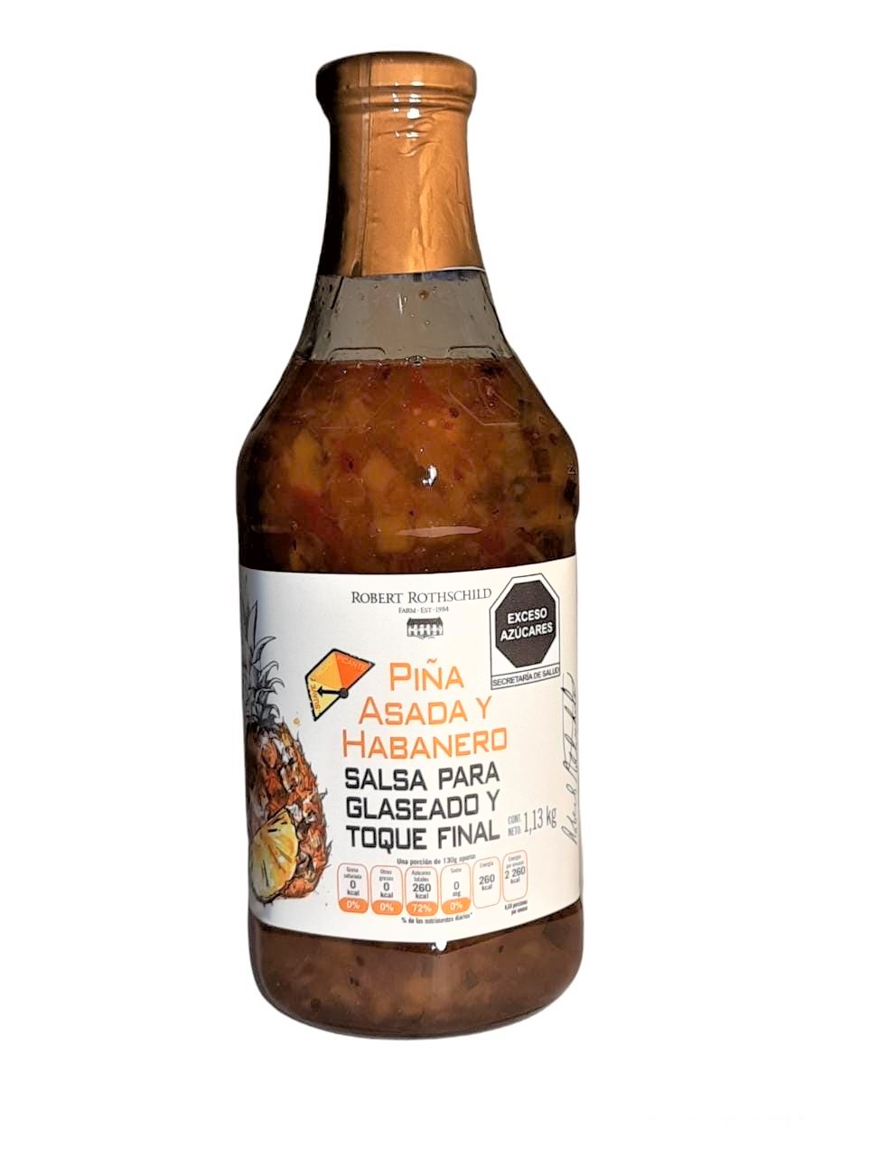 Salsa De Piña Asada Y Habanero, Para Glaseado Robert Rothsch