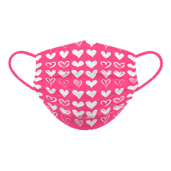 Biomsk Cubrebocas Lavable San Valentin Adulto 5 piezas
