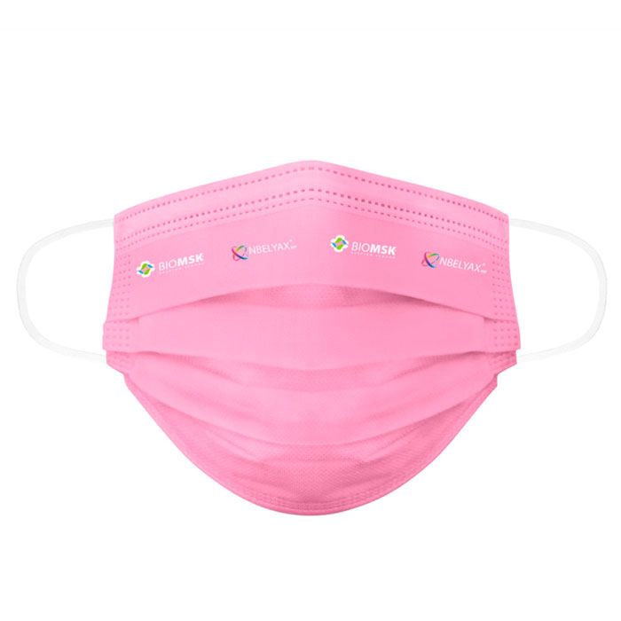 Biomsk Cubrebocas Lavable Rosa Adulto 5 Piezas