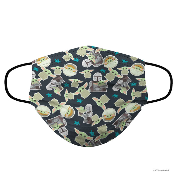 Biomsk Cubrebocas Lavable Mandalorian Infantil 5 Piezas