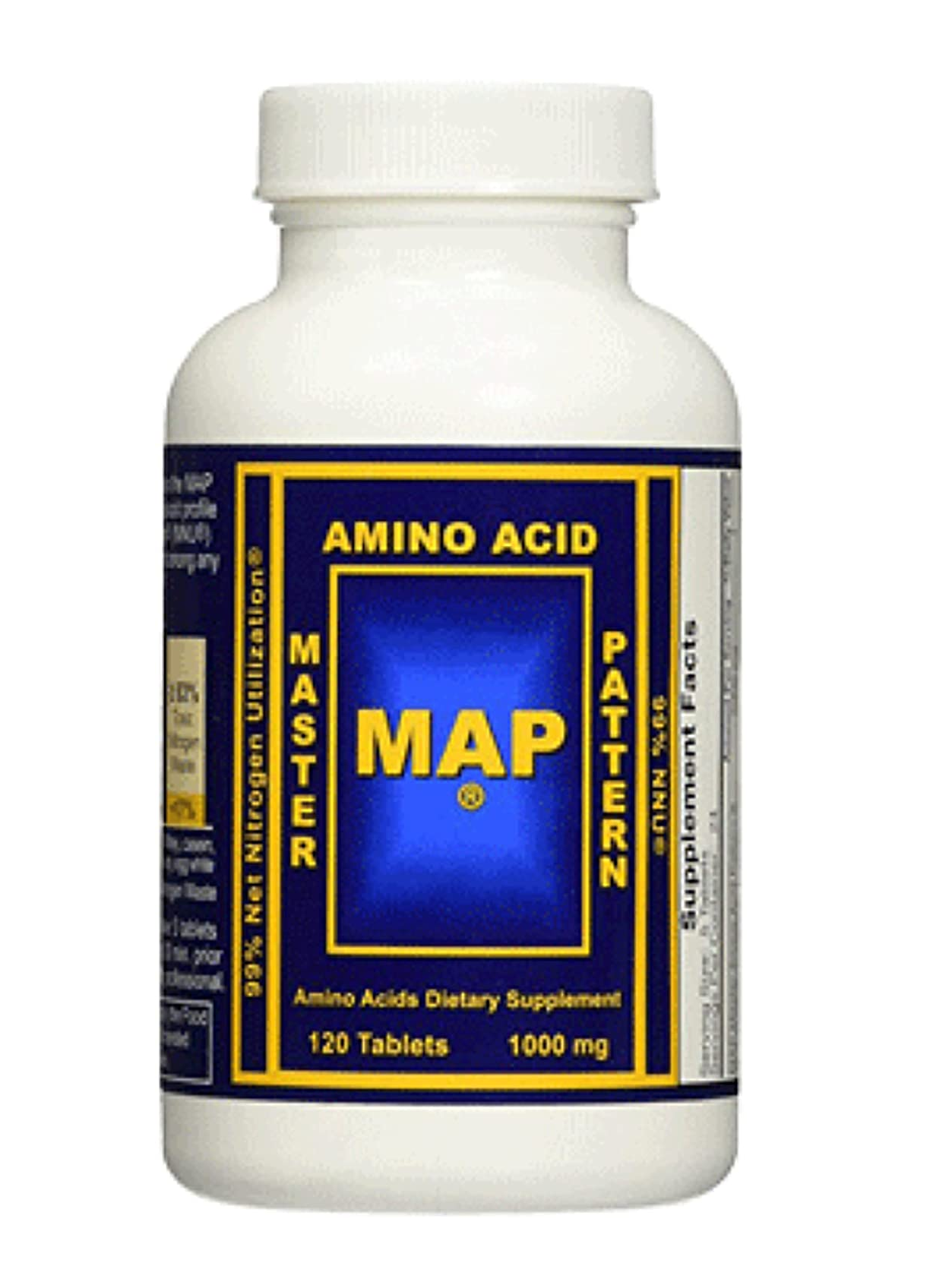MAP Master aminoácidos Optimización de la masa muscular 120 tabletas  4.8 Onzas