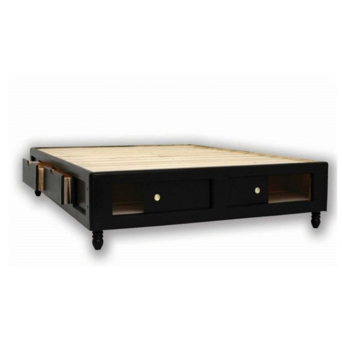 Base de Cama 4 Cajones 1 Zapatera C/Pata King Size ENTREGA SÓLO VÁLIDA EN LA CIUDAD DE MÉXICO Y ZONA METROPOLITANA	