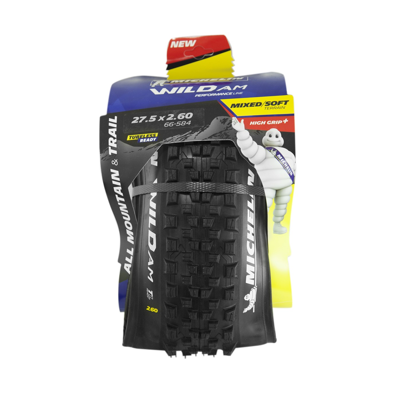 Llanta 27.5x2.60 Wild Am Perfo Line Tubeless Ready Michelin