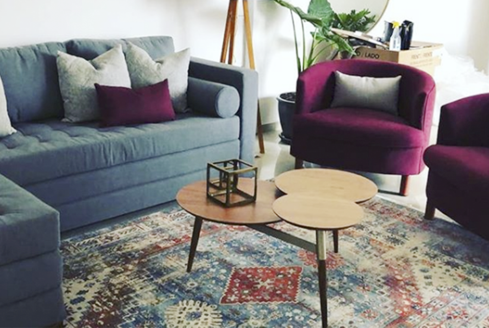 Mesa de Centro Berlin en Parota  /  100 cm  x 85 cm x 50 cm 