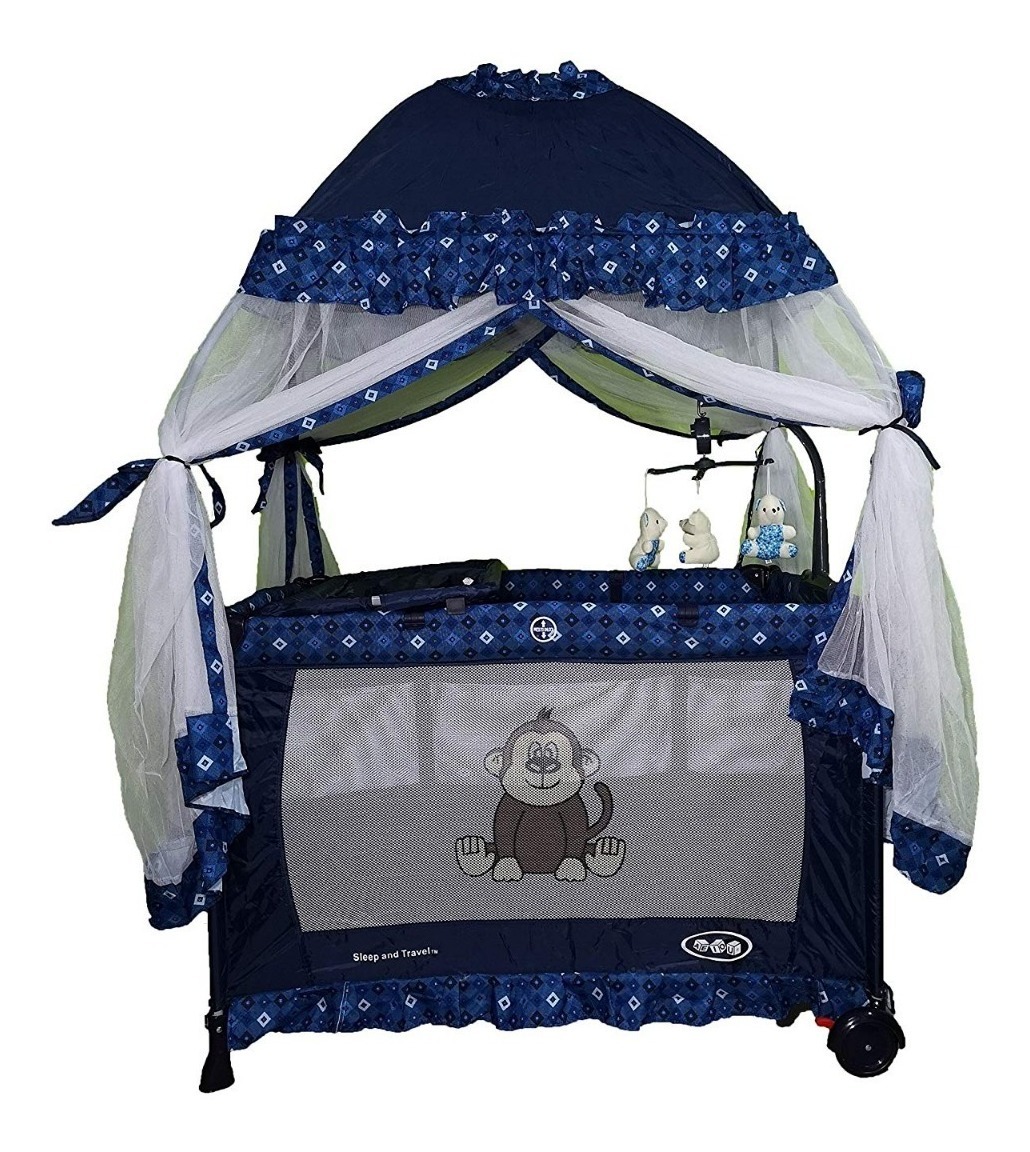 Cuna Corral Argentina Toldo Mosquitero Movil Musical Velo Aeiou