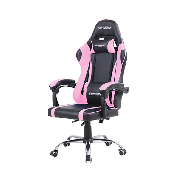 Silla Gamer Dragón XT Falkor Rosa+Negro 