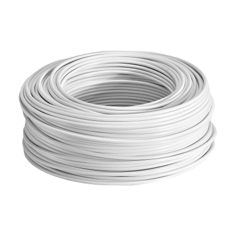Caja 100 Mts Cable Iusa Blanco Thw Cal 8 Awg 100  Cobre Color Multicolor