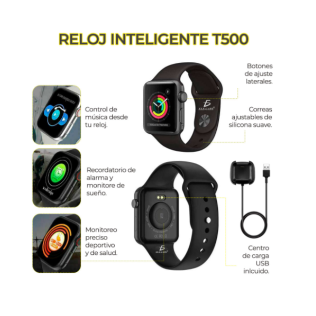 Reloj Inteligente Smartwatch T500 Ele gate