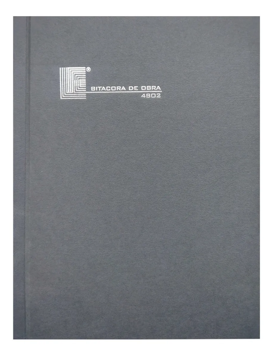 Bitácora De Obra Ingeniería Obra Construcción Gris 100 Hojas