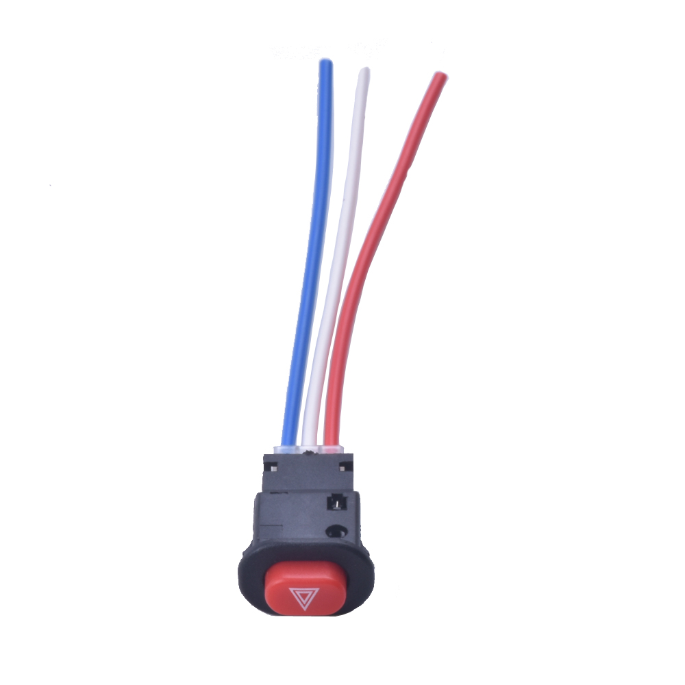 Botón Interruptor Switch Intermitentes para Moto Auto 12v Universal
