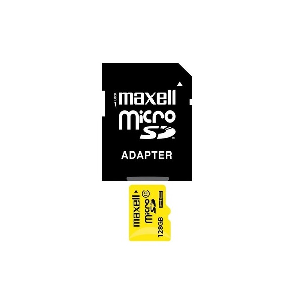 Maxell Memoria Flash 347521 / 128GB MicroSDXC / Clase 10 / con Adaptador