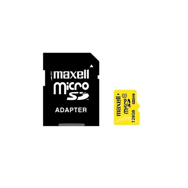 Maxell Memoria Flash 347521 / 128GB MicroSDXC / Clase 10 / con Adaptador