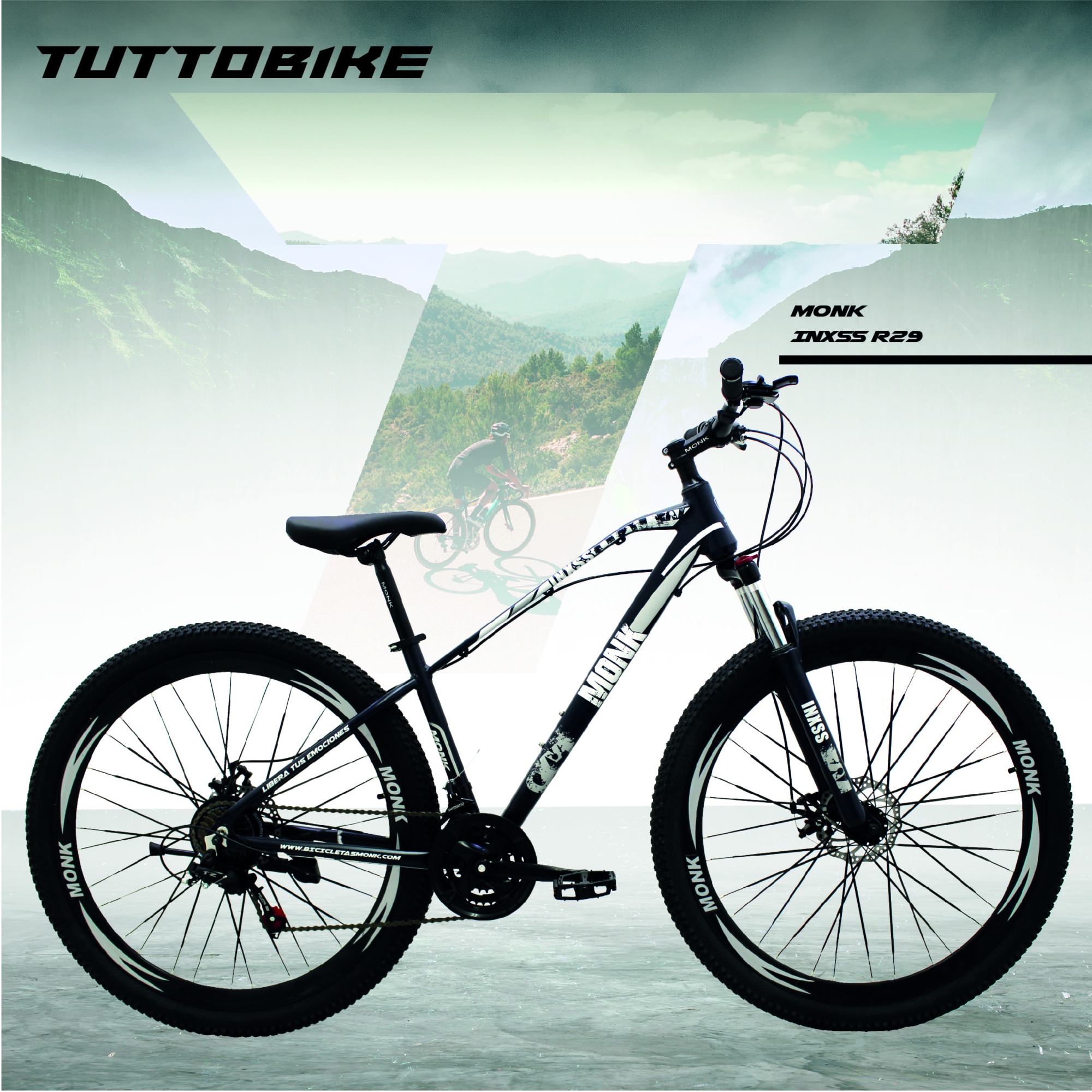 Bicicleta Montaña Rodada 29 21 Velocidades Monk Inxss