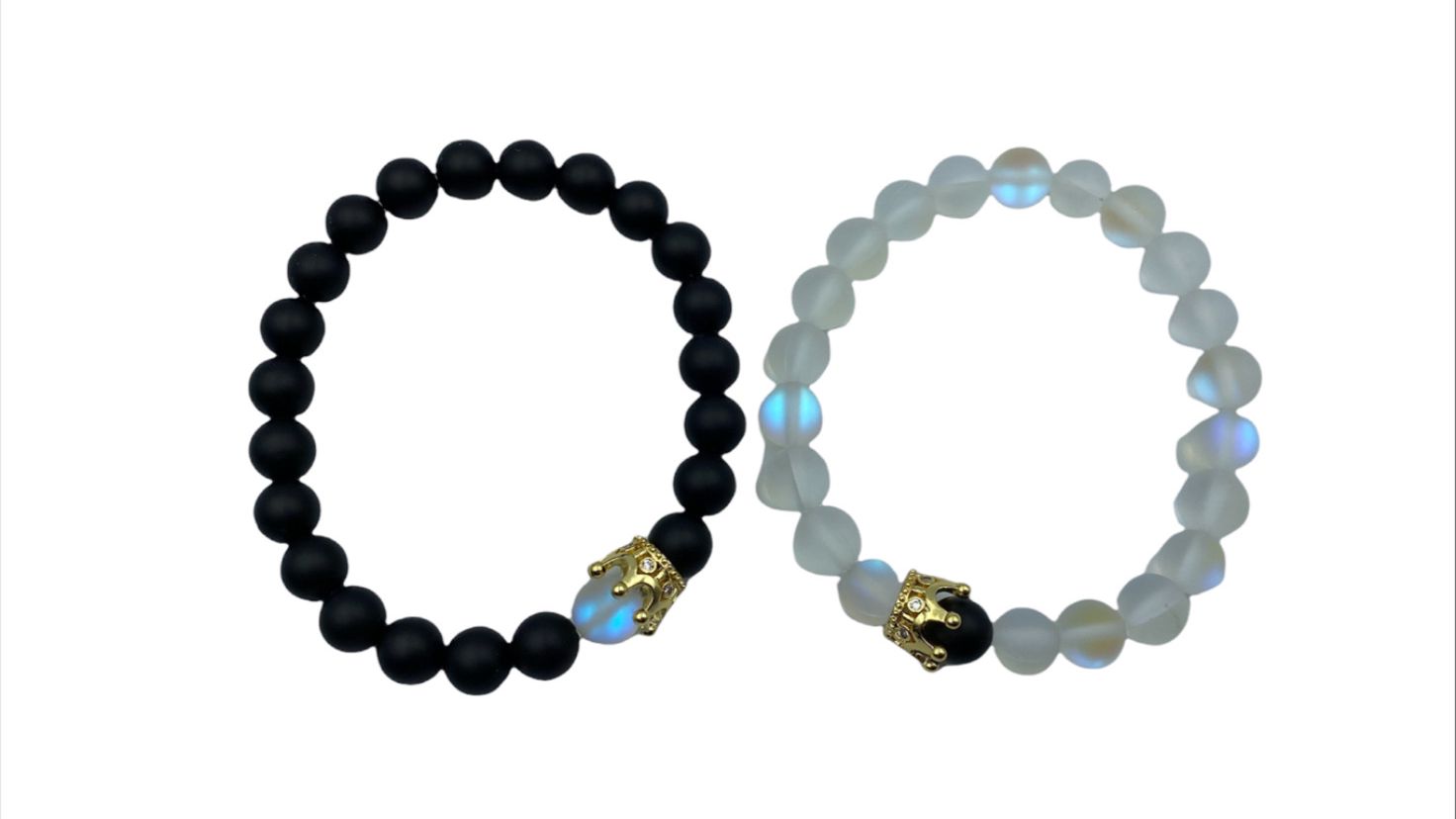 PULSERAS PARA PAREJA CORONA 