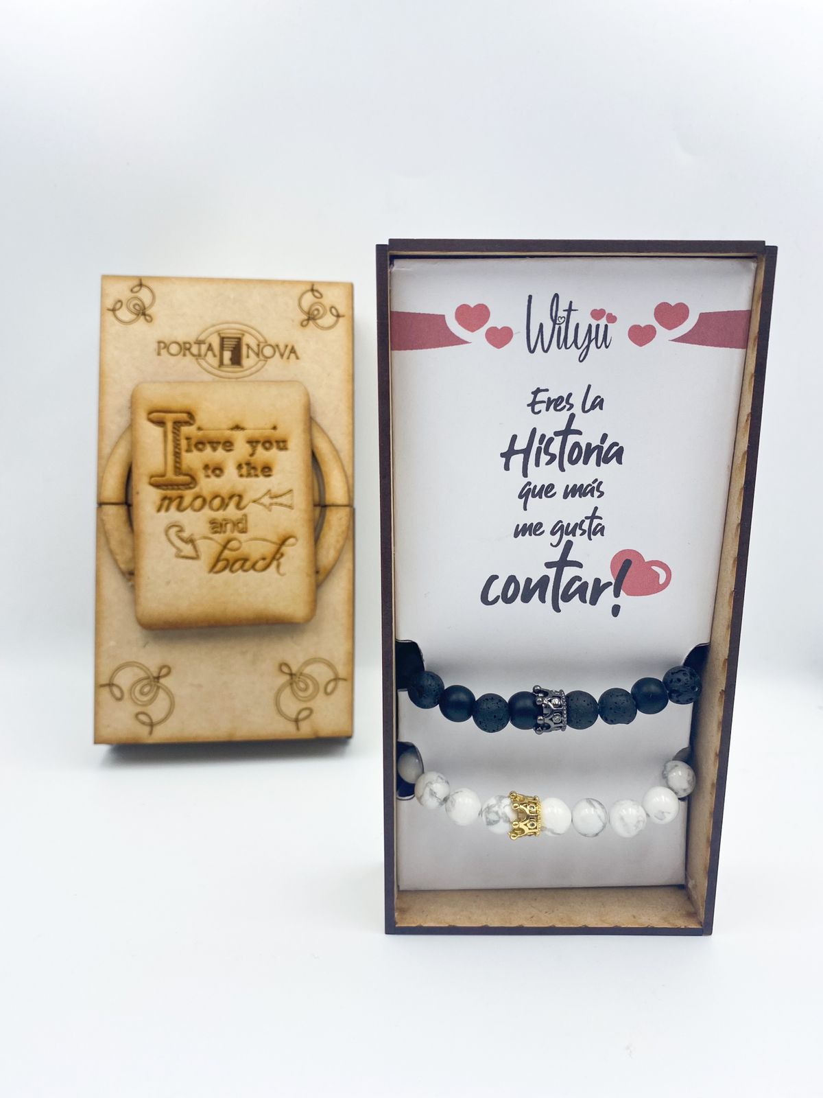 PULSERAS PARA PAREJA CORONA AGATA