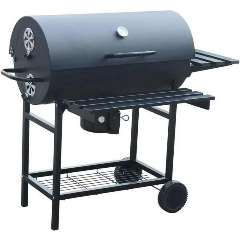 Asador De Carbón Tipo Barril Con Llantas Importado SK30A SMS