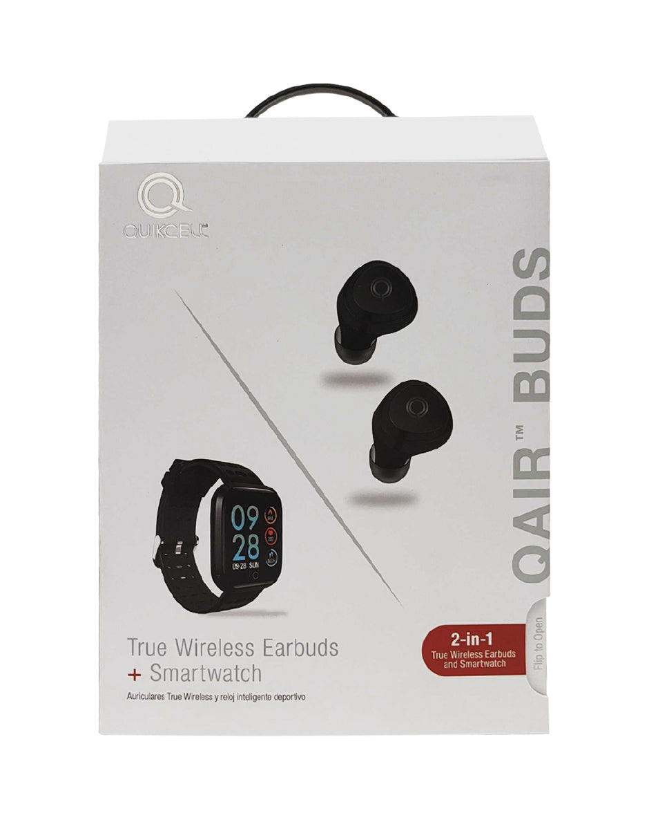QUIKCELL BUNDLE SMARTWATCH CON EARBUDS