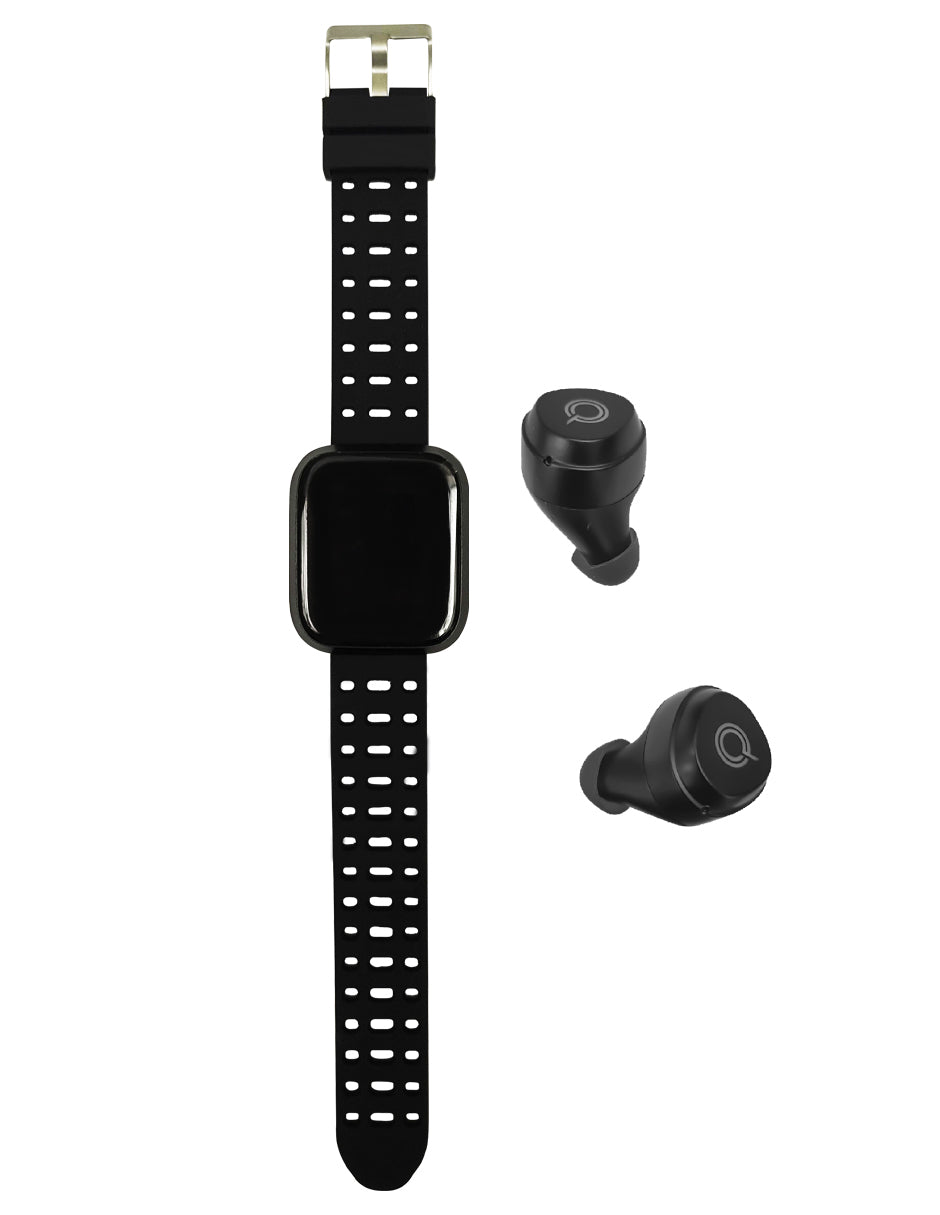 QUIKCELL BUNDLE SMARTWATCH CON EARBUDS