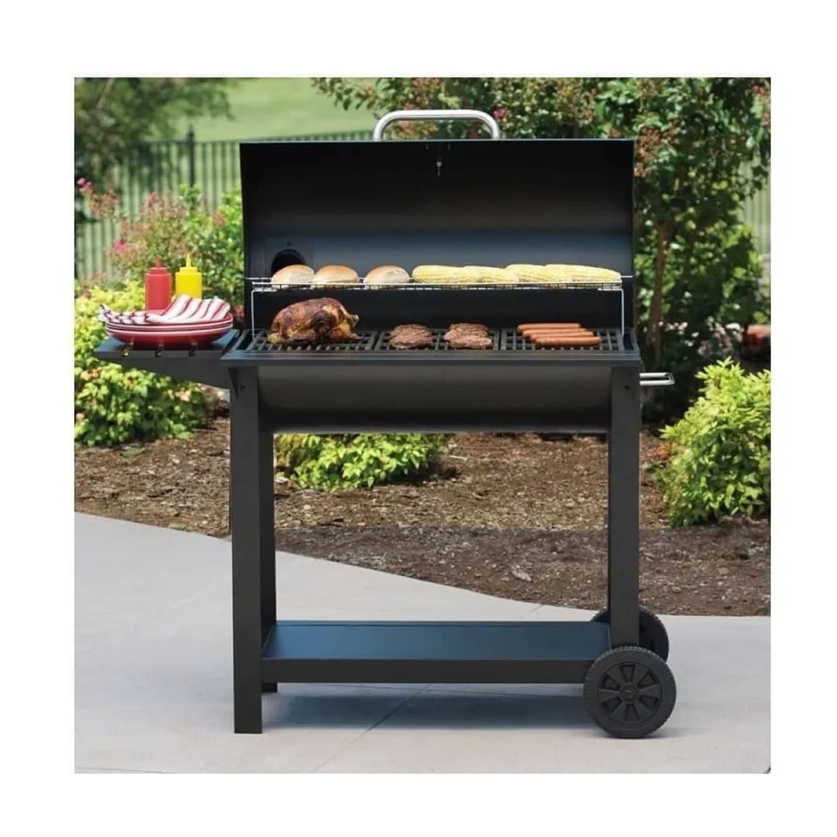 Asador de Carbón Tipo Barril Member's Mark 324050 SMS