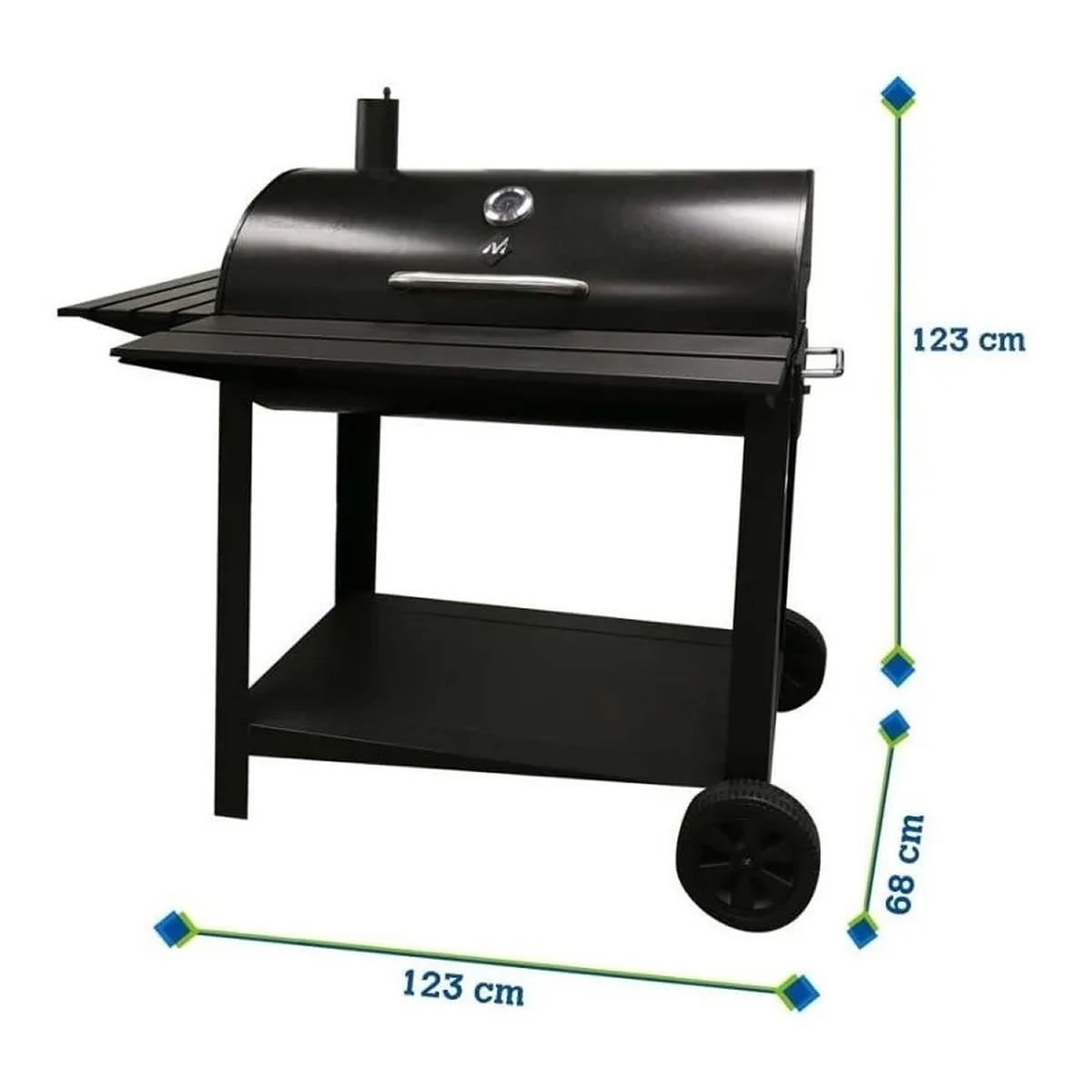 Asador de Carbón Tipo Barril Member's Mark 324050 SMS