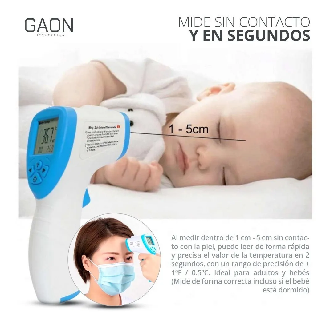 Termómetro Infrarrojo Digital | Frente Y Corporal Uso Médico