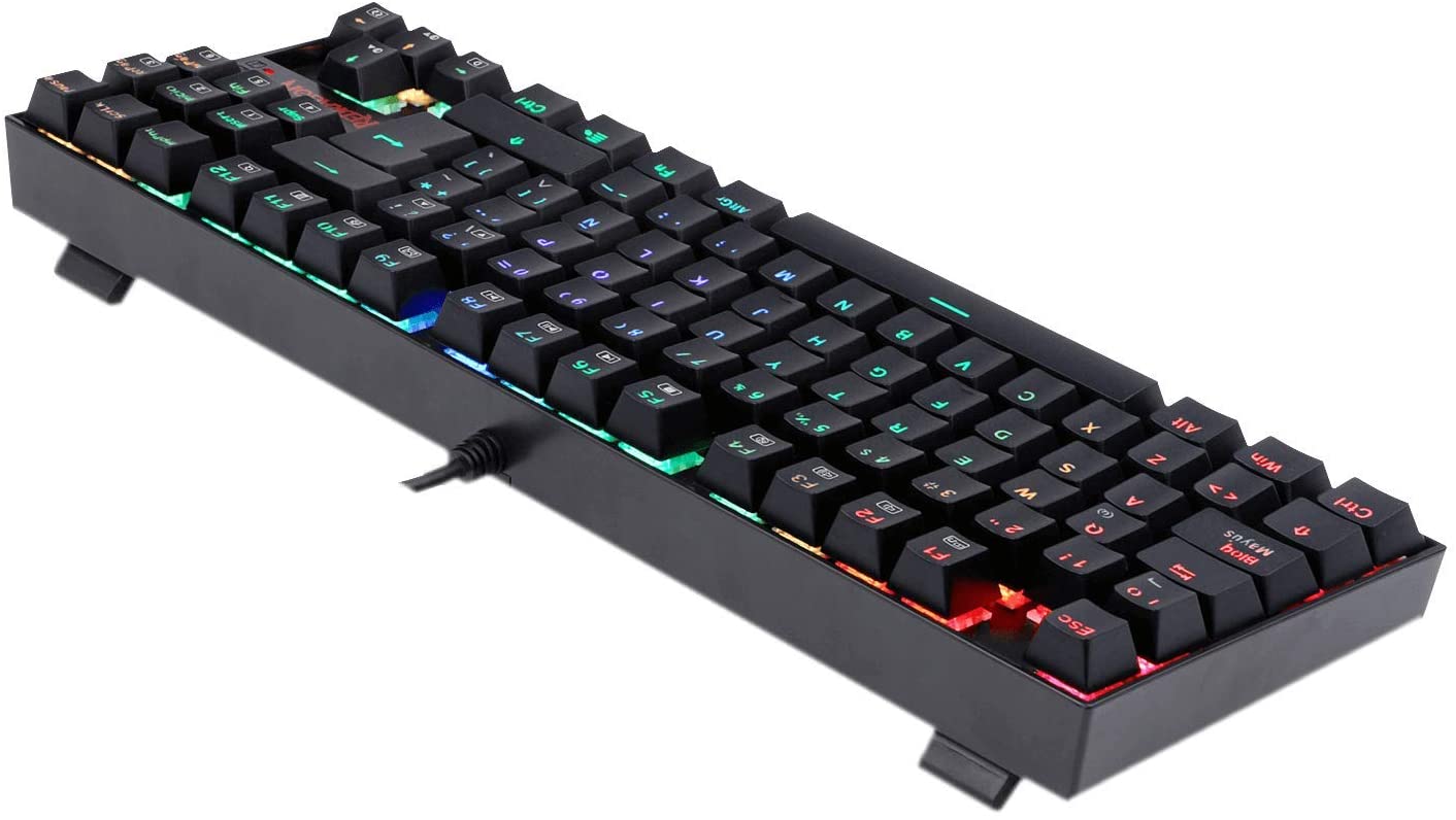 Teclado Redragon Kumara Negro K552 RGB Switch azul