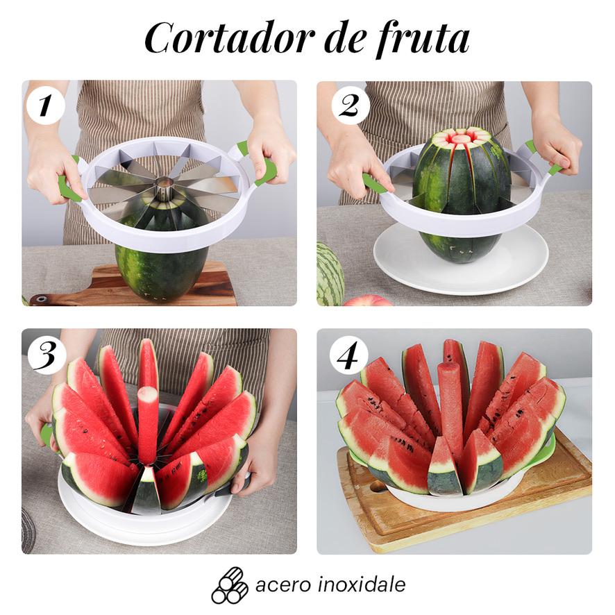 Cortador De Frutas Lo Necesito Cortador Circular Color Verde