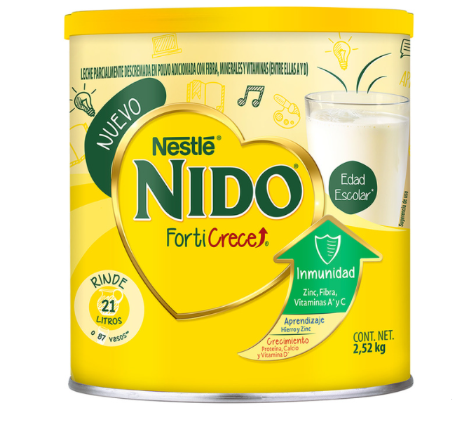 Nido Leche en Polvo Entera Fortificada 2.52 kg 