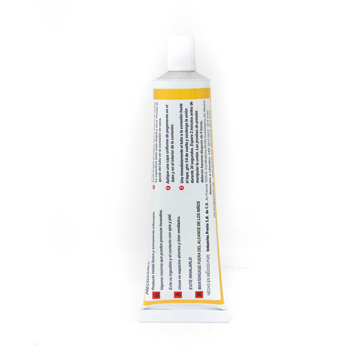 pegamento para tuberia agua caliente- cpvc yellow gold tubo 60 ml