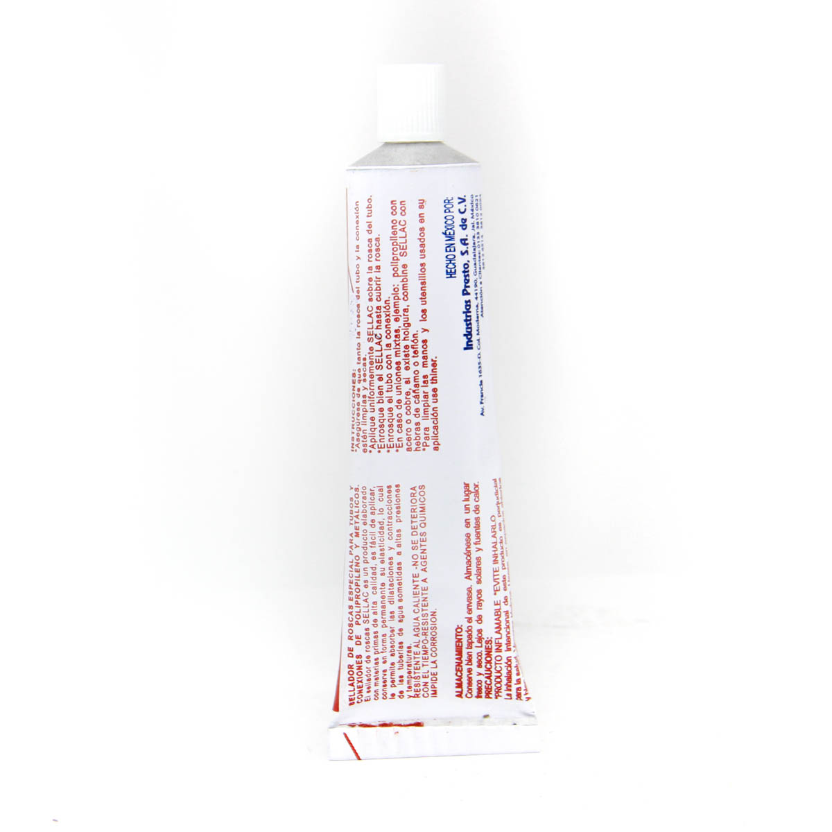 sellador de roscas de polipropileno y de metal- presto sellac tubo 60 ml