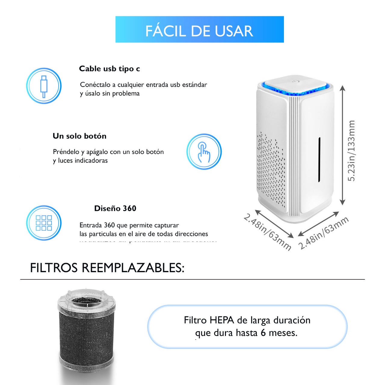 Purificador De Aire Personal