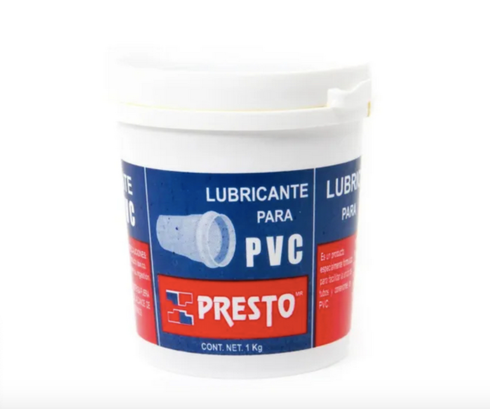 Lubricante Para Tubería Pvc Con Empaque- Pvc Presto 1 Kg