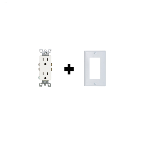 Contacto Dúplex Y Placa Decora Leviton