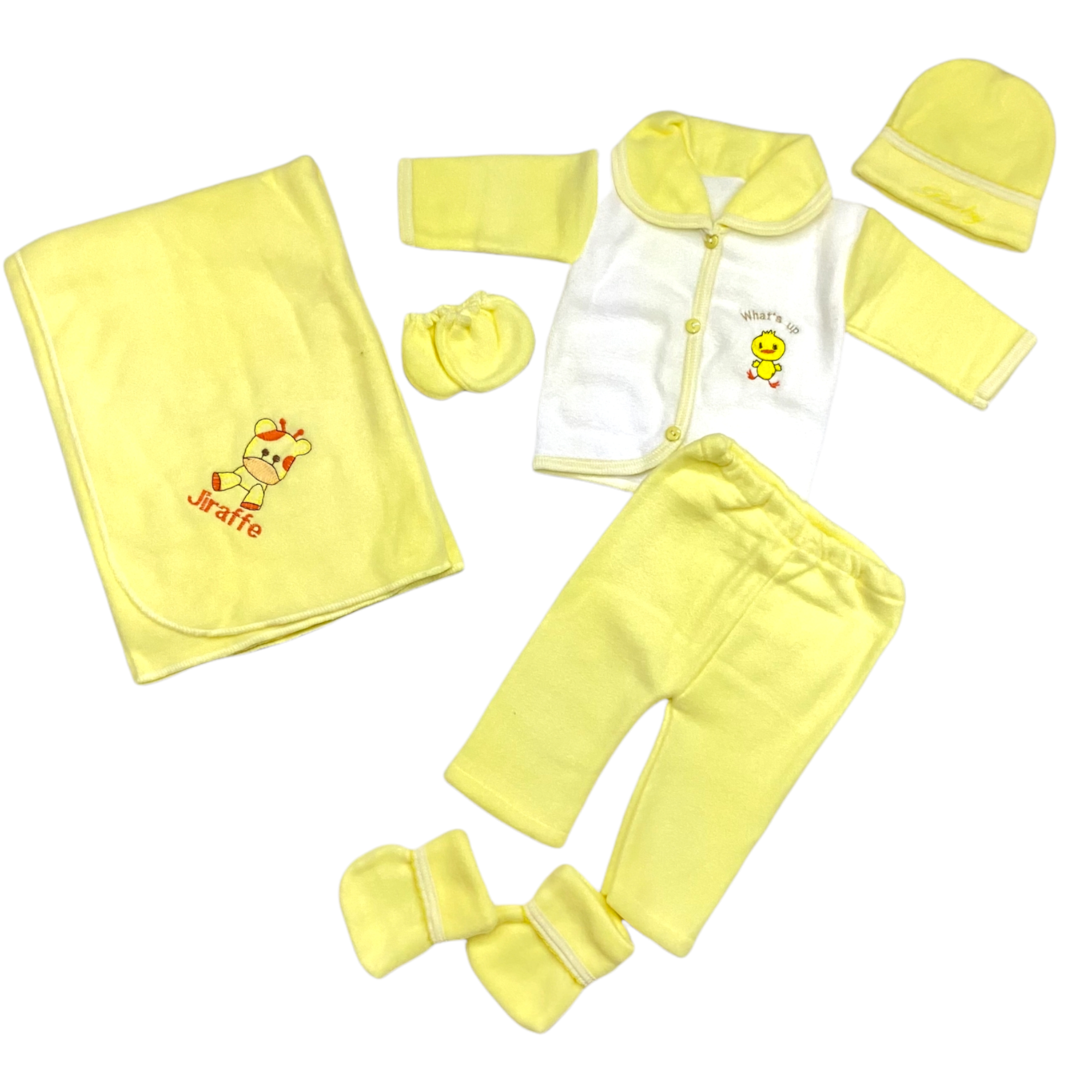 set de bienvenida para bebé con 8 piezas, incluye cobija
