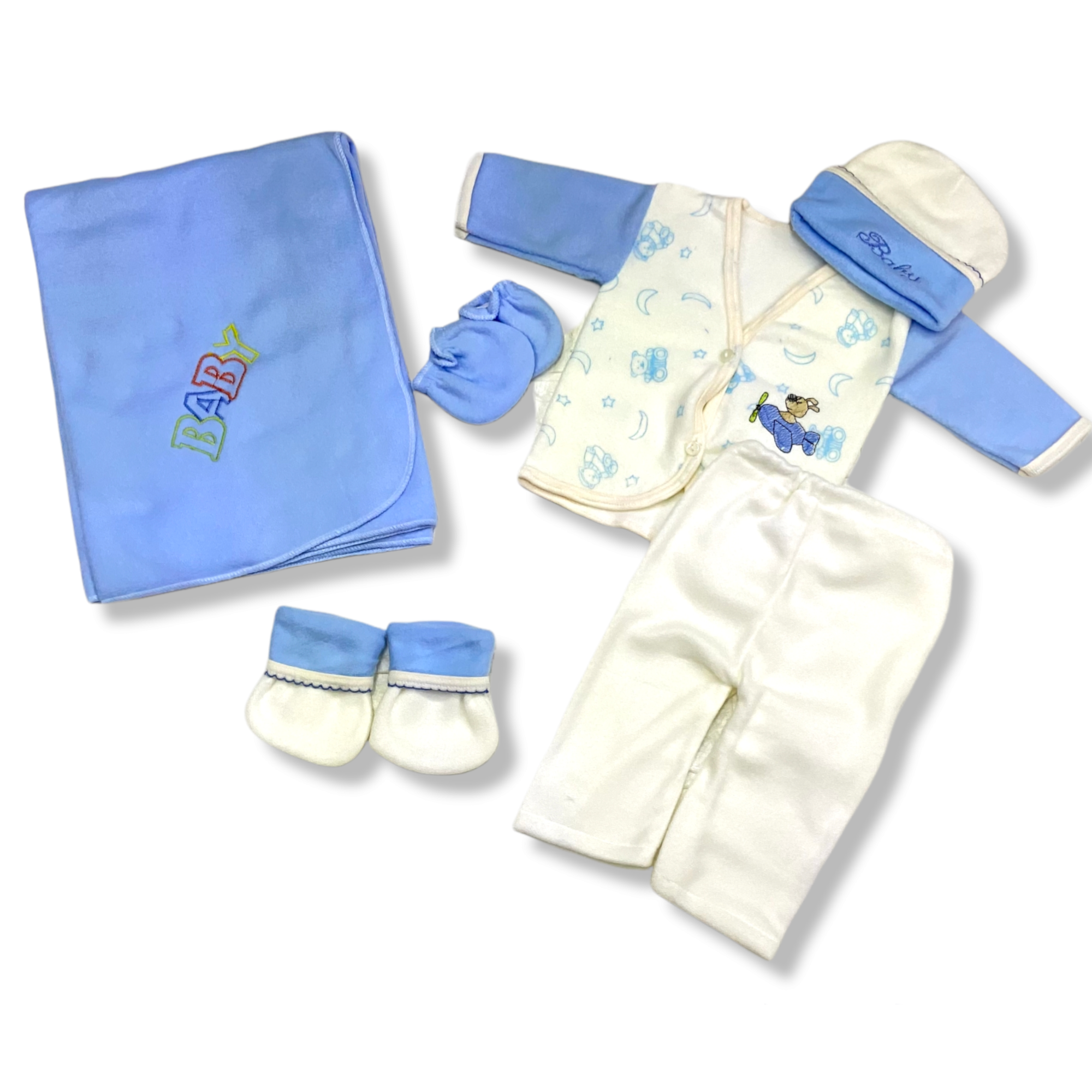 set de bienvenida para bebé con 8 piezas, incluye cobija