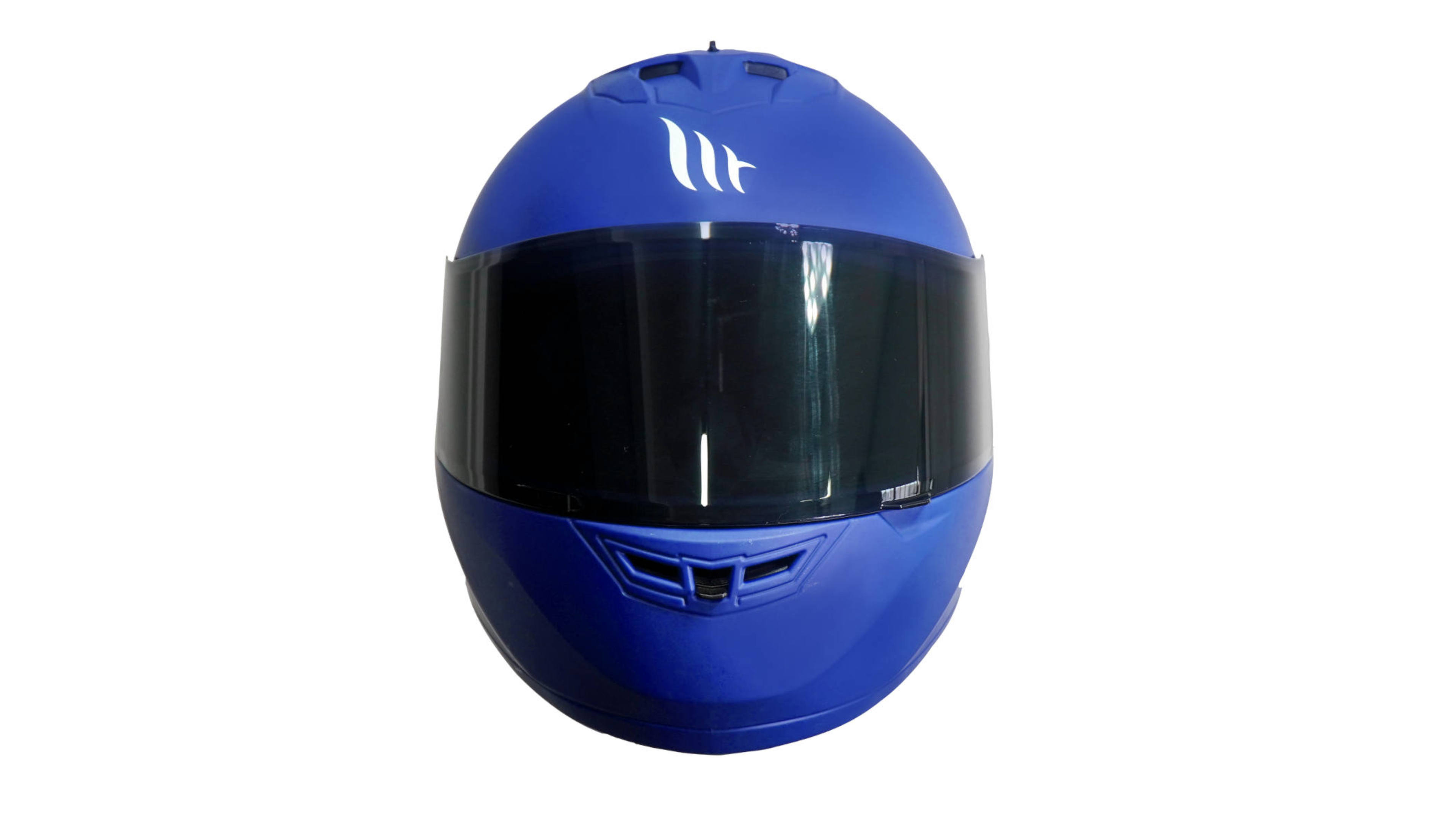 Casco MT Alamo Azul Mate Integral MT HELMET Certificado Mica Humo