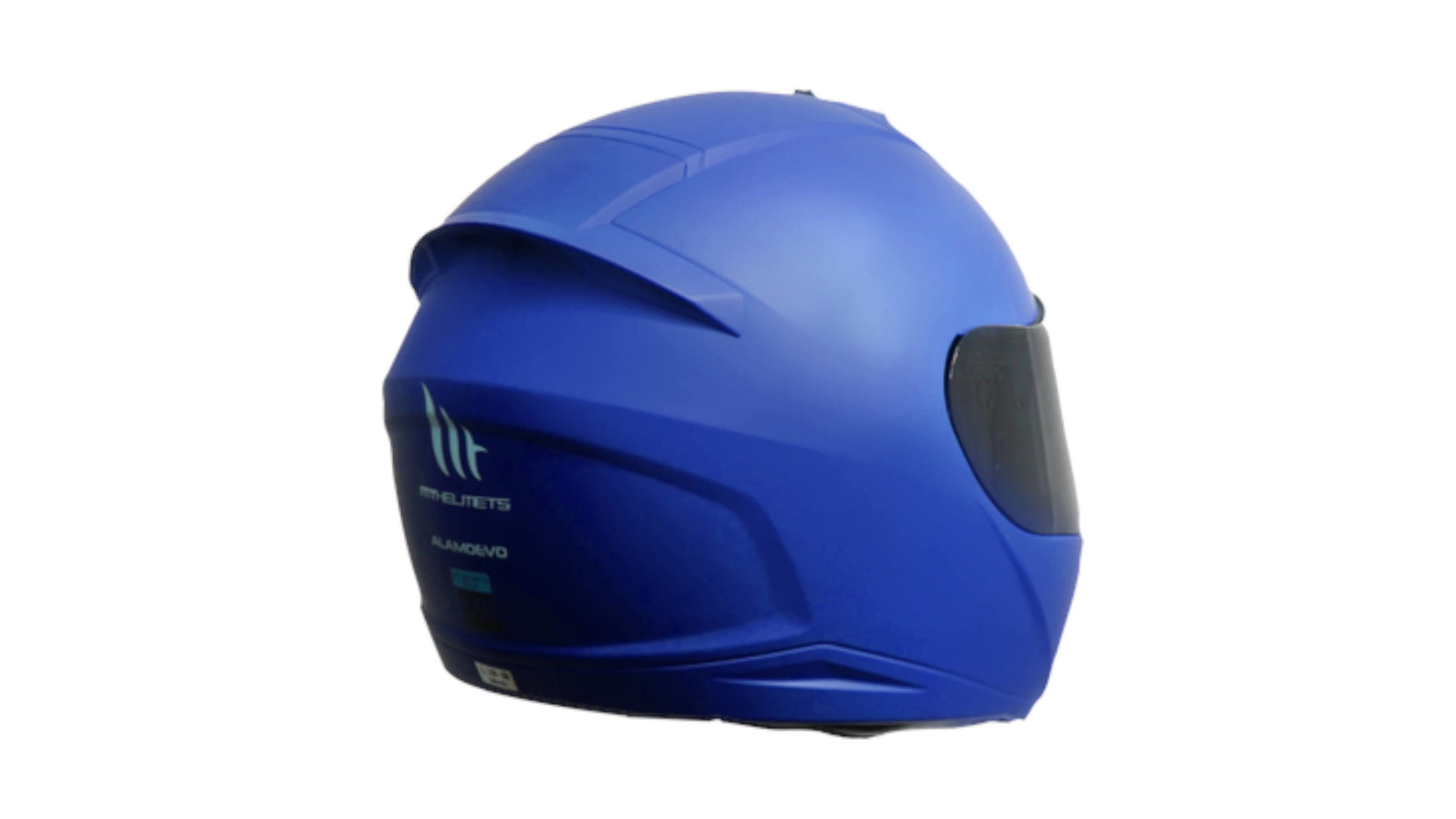 Casco MT Alamo Azul Mate Integral MT HELMET Certificado Mica Humo