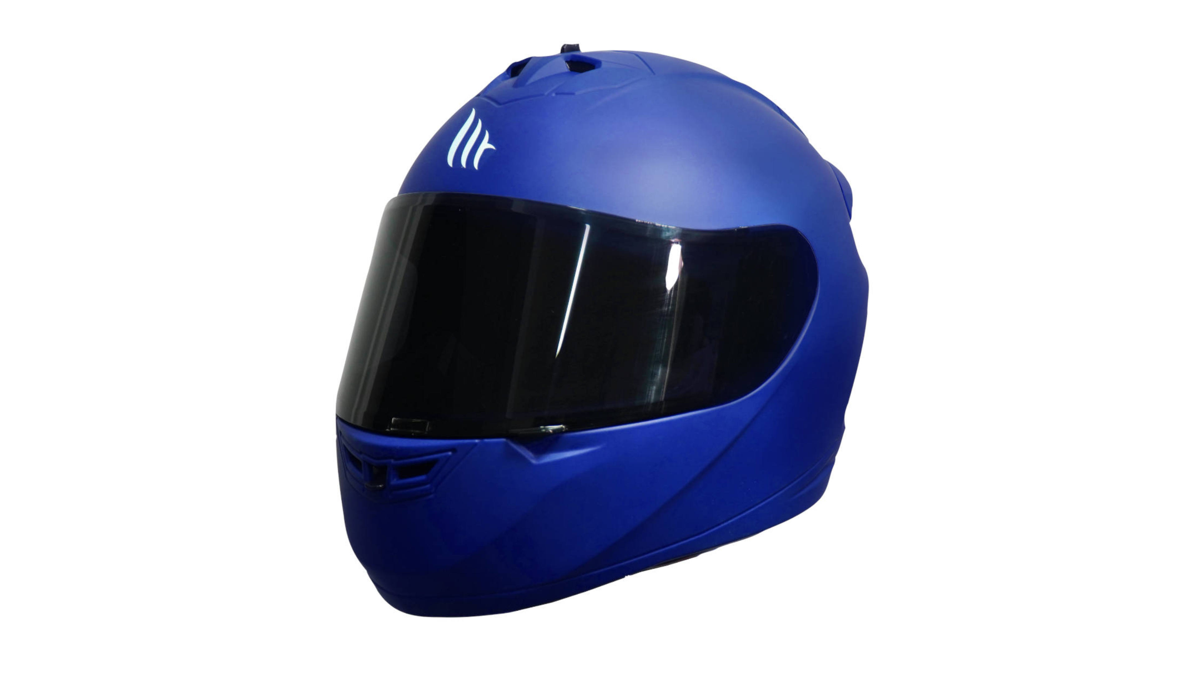 Casco MT Alamo Azul Mate Integral MT HELMET Certificado Mica Humo
