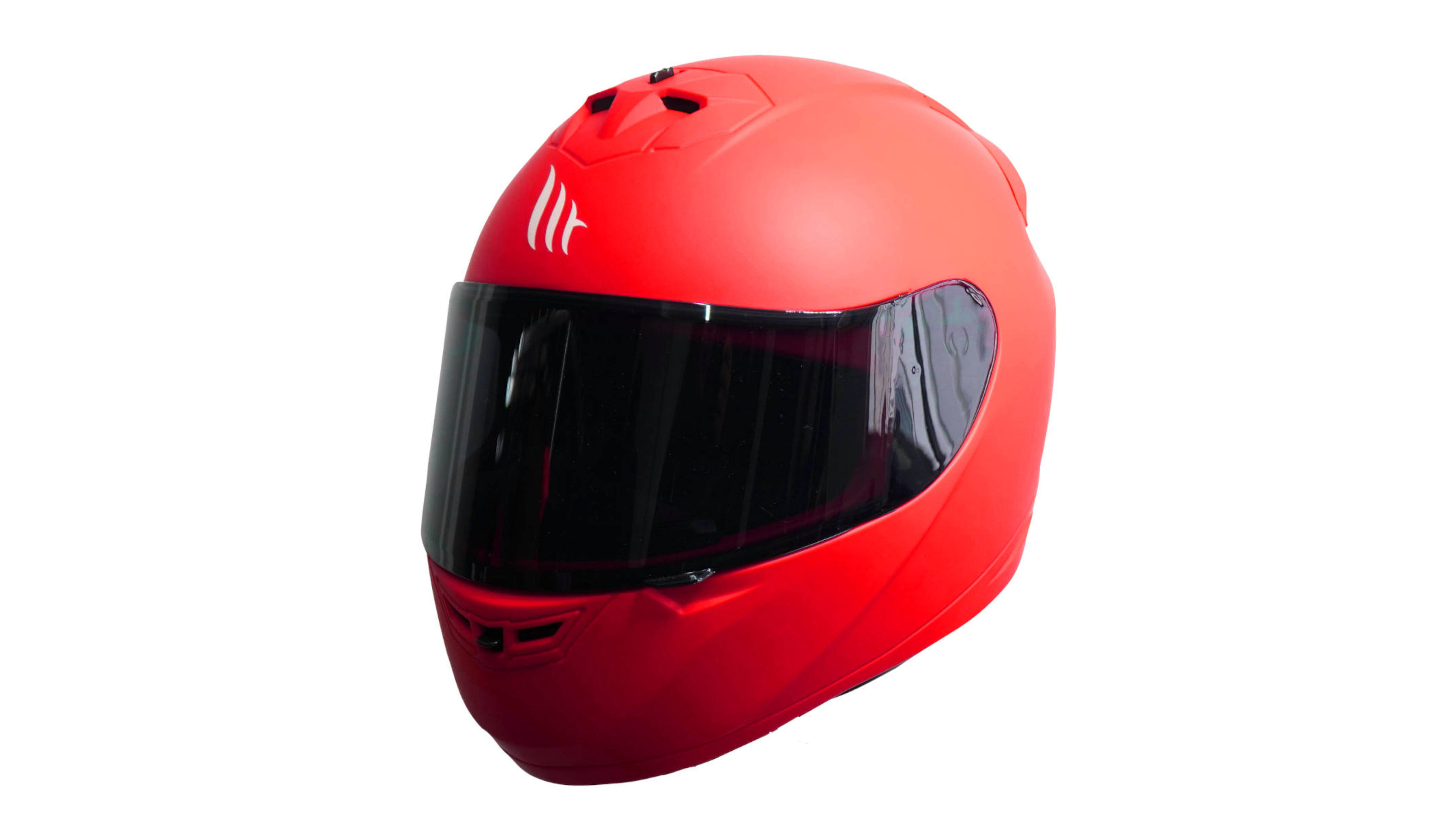 Casco MT HELMET Alamo Rojo Mate Integral Certificado Mica Humo