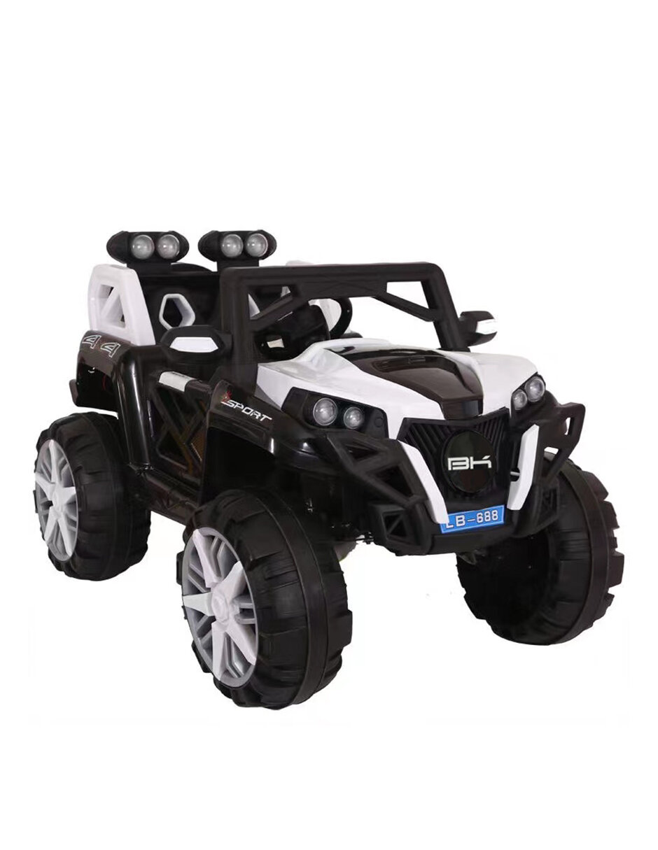Carro Buggy eléctrico montable con control remoto Beckon Blanco