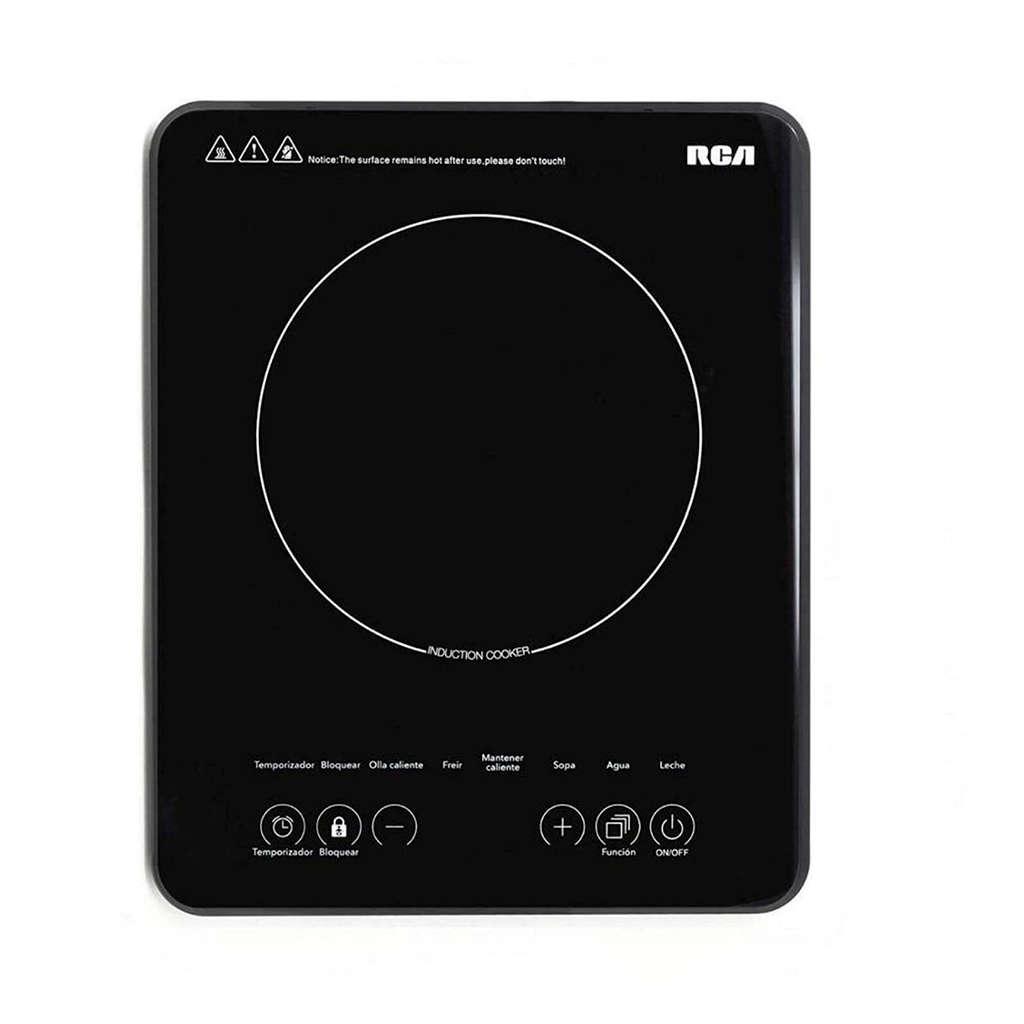 RCA RC-12A3 Parrilla de inducción, 8 niveles de temperatura, color negro