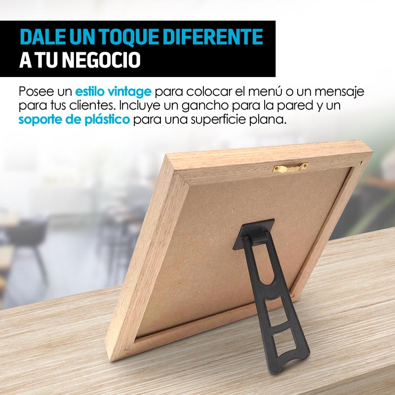 Pizarrón de Madera Letrero Vintage Letras Números Emojis 460Pz Redlemon