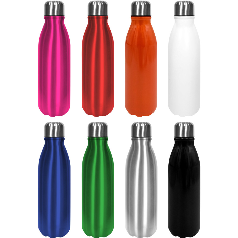 Cilindro Botella Termo de Aluminio con Tapa Rosca de 550ml