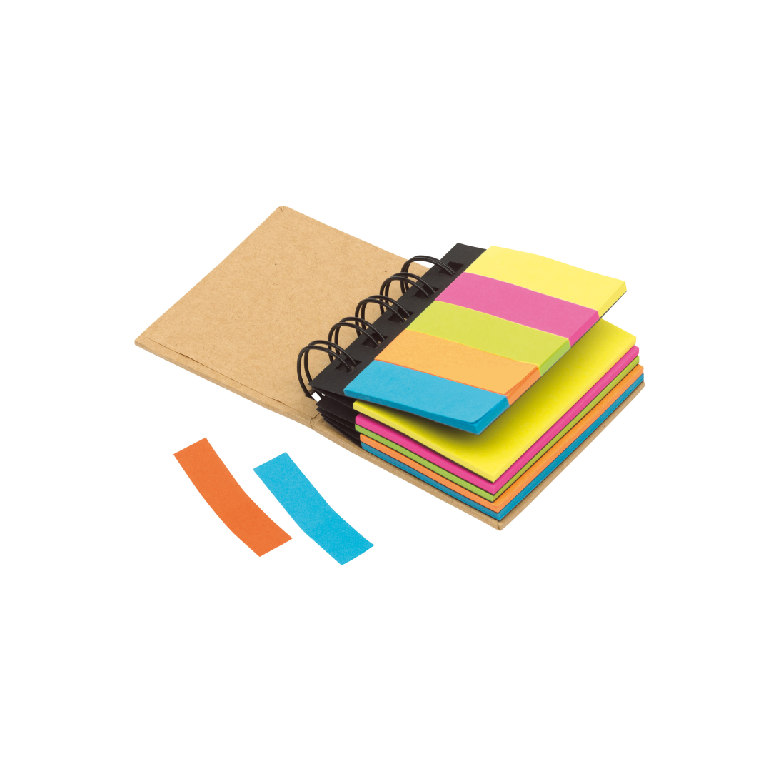 Adhesivos de Memo Stickers Block con 5 Separadores Multi Colores