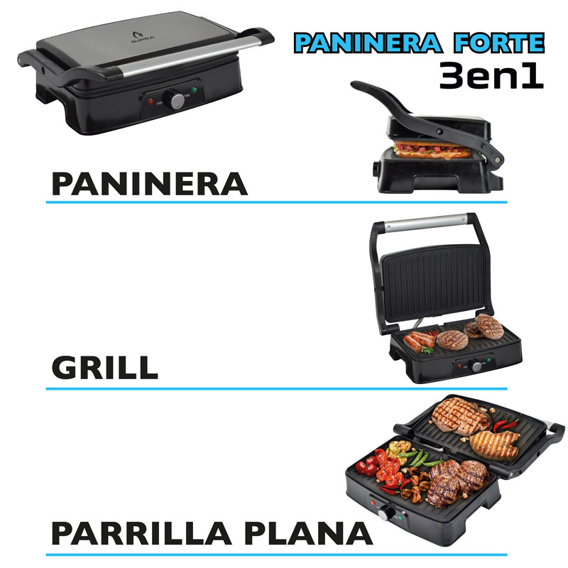 Paninera Parrilla FORTE SUPRA color negro