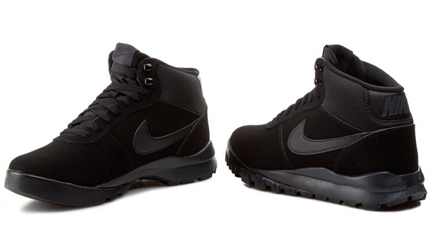 Bota Nike Hoodland Suede Piel Para Hombre - Negra
