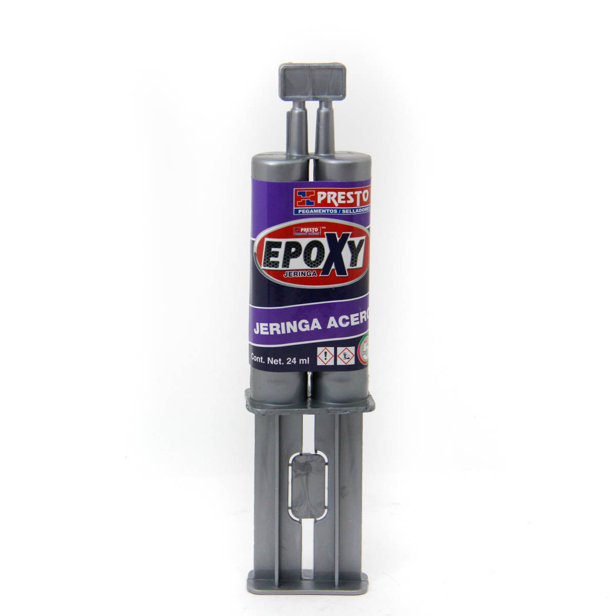 Jeringa epoxica - Presto Epoxico Acero Jeringa 5min 24ml