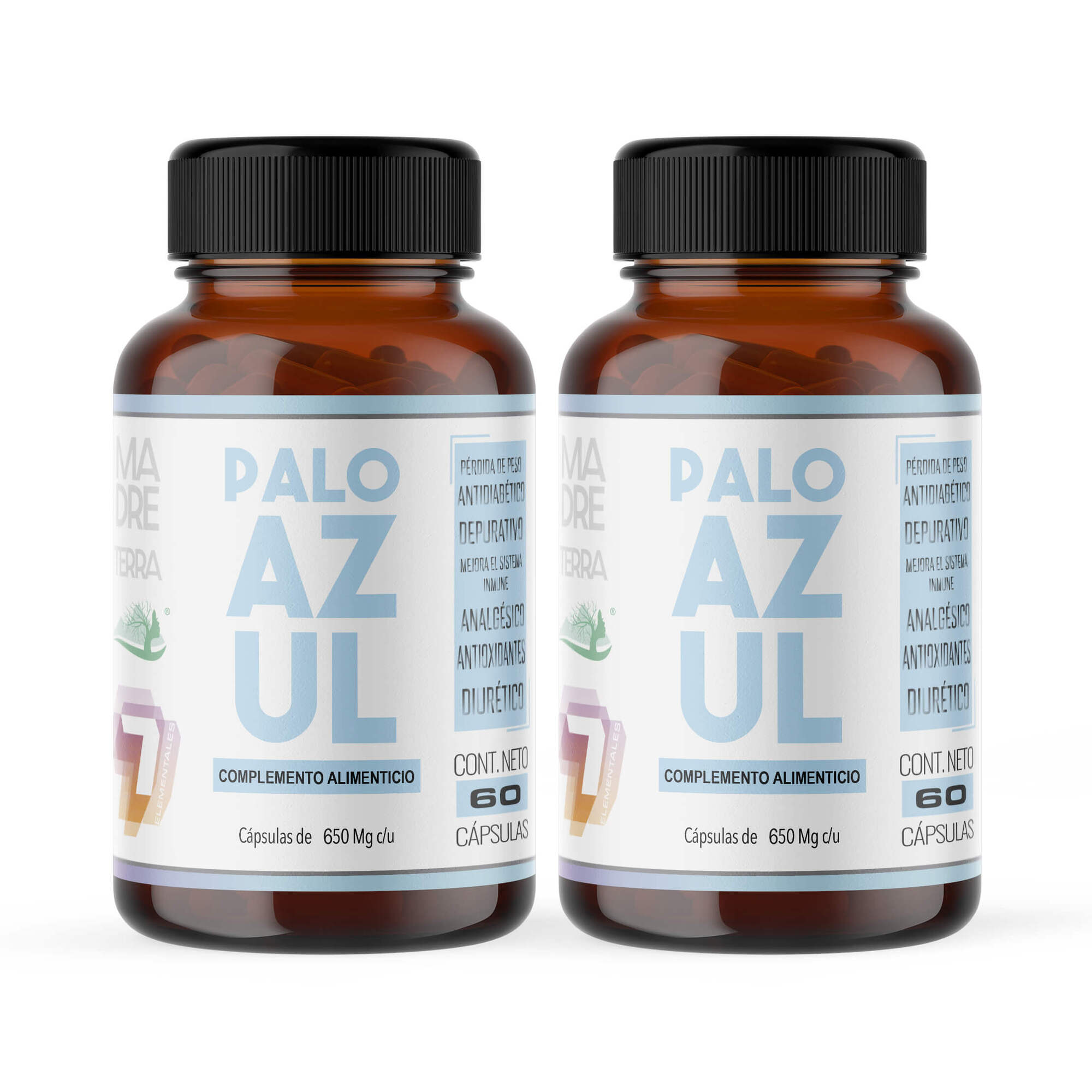 Palo Azul Orgánico 100% Puro 2 Pzas